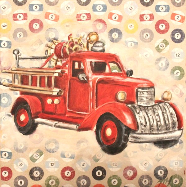 Camion de pompier vintage